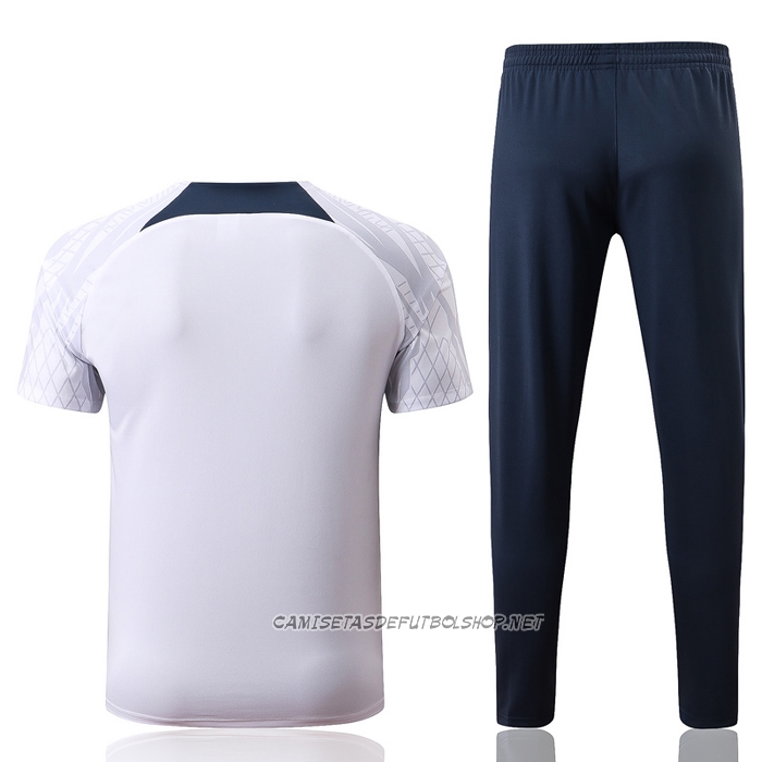 Chandal del Paris Saint-Germain 22-23 Manga Corta Blanco